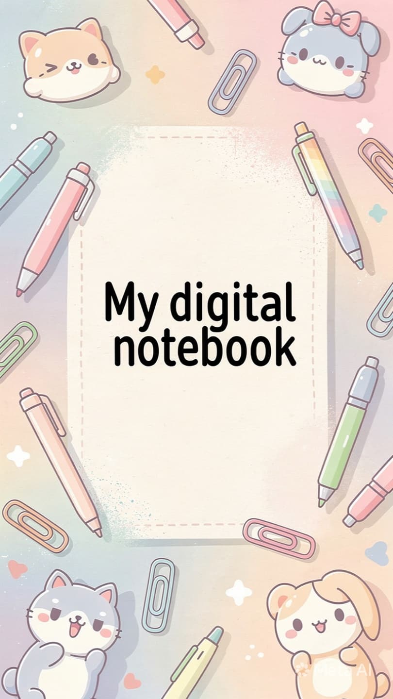 All in one digital notebook
