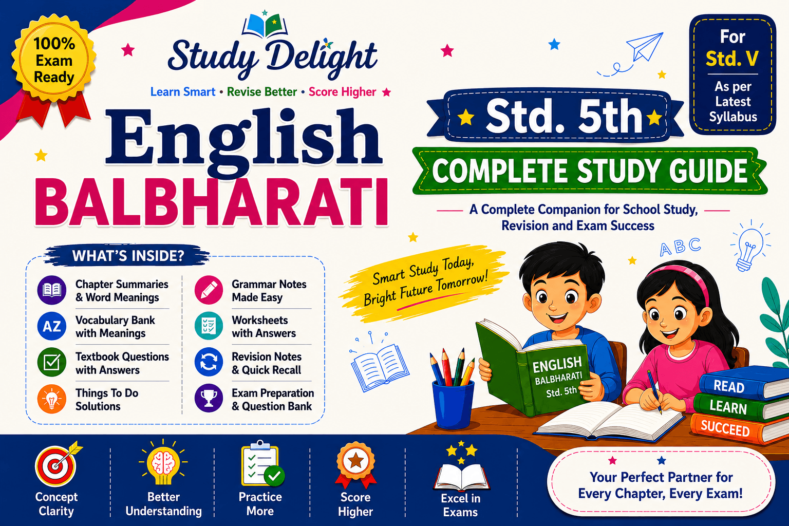 5th English Bal Bharti Notes Maharashtra State Board Study Notes/Guide